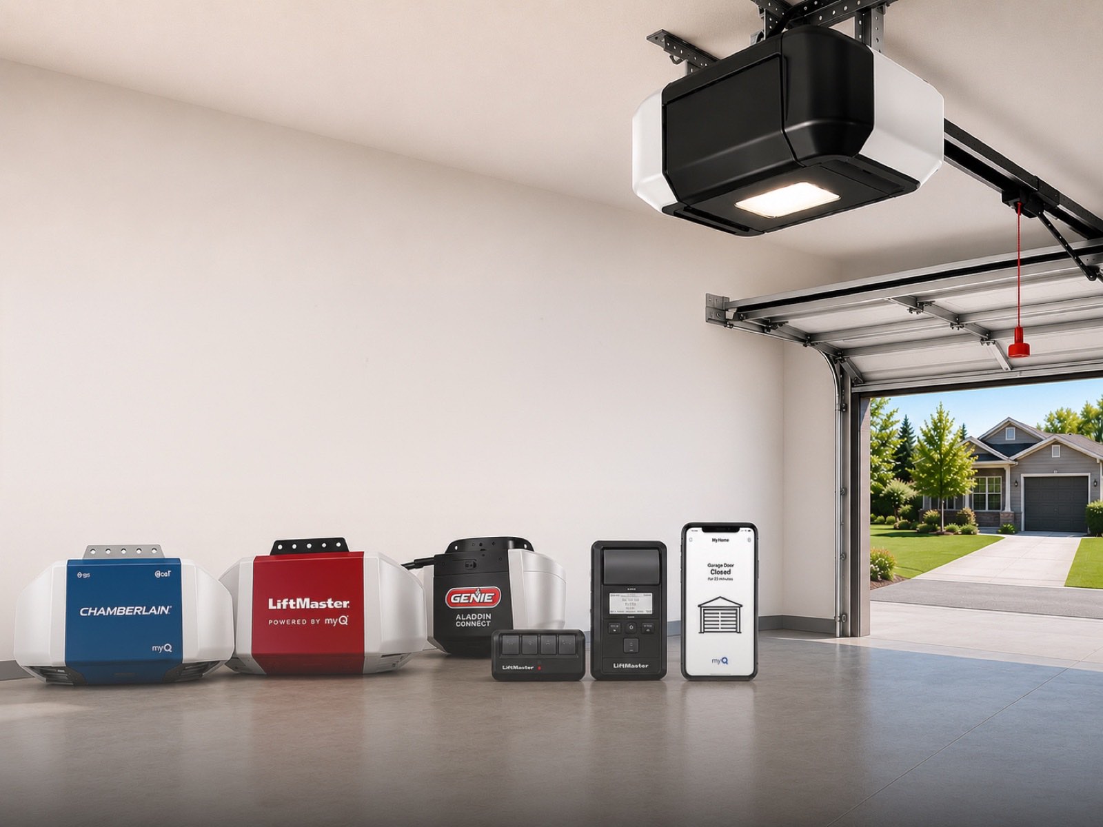 Garage door openers and motors